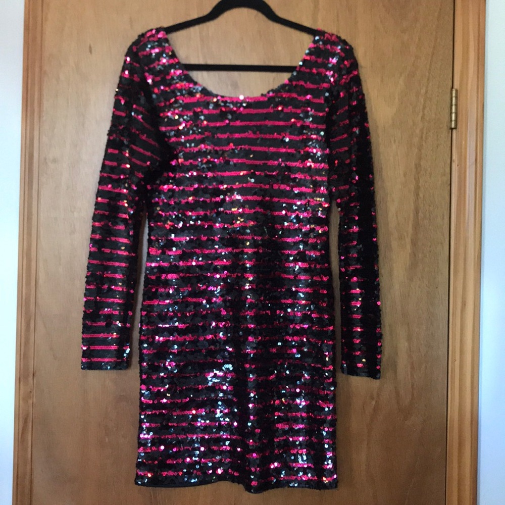 Oleg Cassini Sequined Dress Size Small-Medium - Picture 2 of 8
